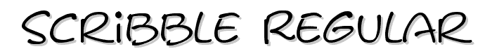 Scribble Regular font